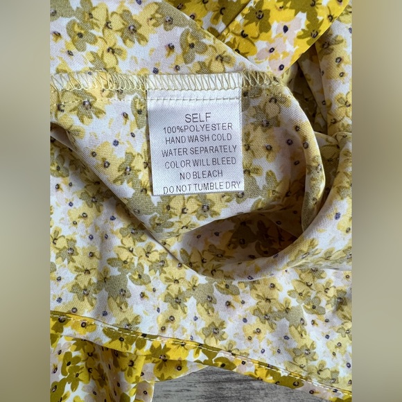 Floral Yellow Dress - Picture 3 of 4